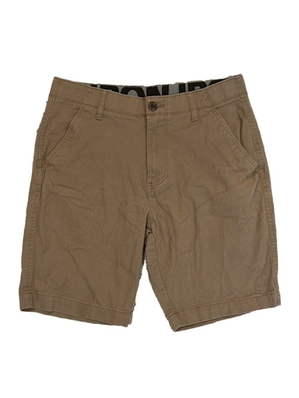 Iron Co Comfort Flex Waistband Flat Front Stretch Short in Boardwalk/Tan Size 30